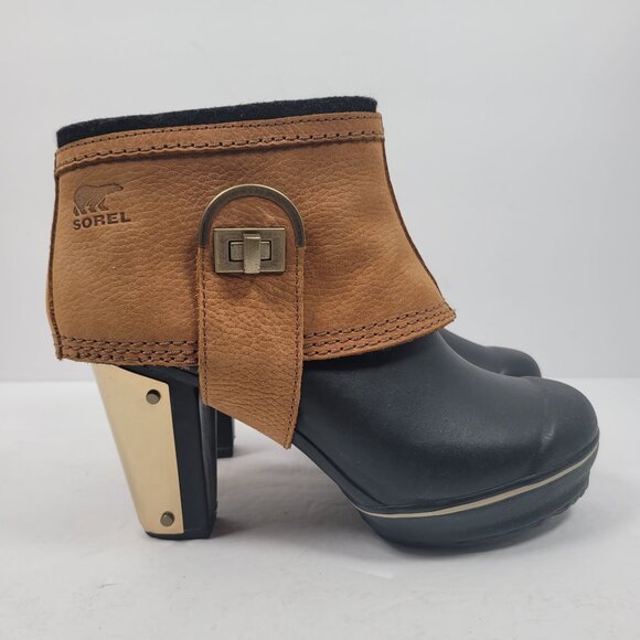 Sorel Medina II Women's Brown Black Waterproof Ankle Boots NL2086-010 US Size 7 - Picture 3 of 12